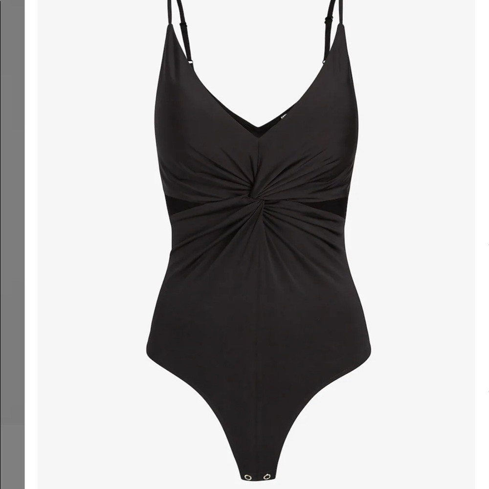 NEW Express Silky Twist Front Bodysuit - Picture 2 of 7